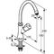 Kludi Standventil STANDARD DN 15 Terralux Griff KS chr