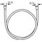 Kludi Brauseschlauch LOGOFLEX DN 15 G 1/2ZollxG 1/2Zollx2000mm chr