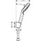 HG Brauseset CROMETTA 1JET Porter Set 1250mm weiß/chrom