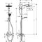 HG Showerpipe CROMETTA S 240 1JET DN 15, mit Einhebelmischer chrom