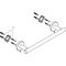 HG Haltegriff LOGIS UNIVERSAL 345mm, Wandmontage chrom