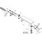 Wanneneinlauf AXOR EDGE Wandmontage, Ausladung 190mm chrom