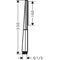 HG Stabhandbrause RAINFINITY 100 1jet EcoSmart Version brushed black chrome