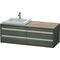 Duravit Waschtischunterbau KETHO 550x1400x496mm WT links pine terra