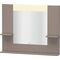 Duravit Spiegel VERO 142x1000x800mm, Beleuchtung basalt matt
