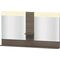 Duravit Spiegel VERO 142x1400x800mm, Beleuchtung pine terra