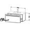 Duravit Waschtischunterbau X-LARGE 522x1000x456mm dolomiti grey hochglanz