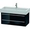 Duravit Waschtischunterbau X-LARGE 443x950x448mm schwarz hochglanz