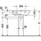 Duravit Waschtisch P3 Comforts m ÜL HLB 600x470mm 3 Hahnlöcher weiß WG