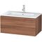 Duravit Waschtischunterbau L-CUBE 820x481x400mm nussbaum natur