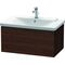Duravit Waschtischunterbau L-CUBE 820x481x405mm nussbaum gebürstet