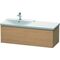 Duravit Waschtischunterbau L-CUBE 1220x481x405mm europäische eiche