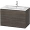 Duravit Waschtischunterbau L-CUBE 820x481x550mm pine terra