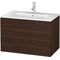 Duravit Waschtischunterbau L-CUBE 820x481x550mm nussbaum gebürstet