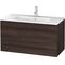Duravit Waschtischunterbau L-CUBE 1020x481x550mm kastanie dunkel
