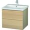 Duravit Waschtischunterbau L-CUBE 620x481x555mm mediterrane eiche