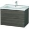 Duravit Waschtischunterbau L-CUBE 820x481x555mm pine terra