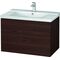 Duravit Waschtischunterbau L-CUBE 820x481x555mm nussbaum gebürstet
