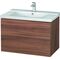 Duravit Waschtischunterbau L-CUBE 820x481x555mm nussbaum natur