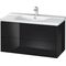 Duravit Waschtischunterbau L-CUBE 1020x481x555mm schwarz hochglanz