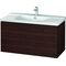 Duravit Waschtischunterbau L-CUBE 1020x481x555mm nussbaum gebürstet