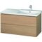 Duravit Waschtischunterbau L-CUBE 1020x481x555mm europäische eiche