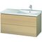 Duravit Waschtischunterbau L-CUBE 1020x481x555mm mediterrane eiche
