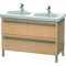 Duravit Waschtischunterbau X-LARGE 1150x470x668mm eiche gebürstet