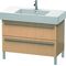 Duravit Waschtischunterbau X-LARGE 1000x470x588mm eiche gebürstet