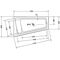 Duravit Whirlwanne PAIOVA 170 l 1700x1000mm we 1 RS li Jet-System