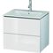 Duravit Waschtischunterbau L-CUBE 620x481x550mm weiß hochglanz
