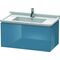 Duravit Waschtischunterbau L-CUBE 469x820x408mm stone blue hochglanz