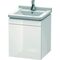 Duravit Waschtischunterbau L-CUBE 447x460x558mm Ans links weiß hochglanz
