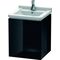 Duravit Waschtischunterbau L-CUBE 447x460x558mm Ans li schwarz hochglanz