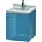 Duravit Waschtischunterbau L-CUBE 447x460x558mm Ans re Sto blue hochglanz