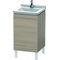 Duravit Waschtischunterbau L-CUBE 447x460x712mm Anschlag links pine silver