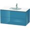 Duravit Waschtischunterbau L-CUBE 534x1020x550mm stone blue hochglanz