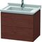 Duravit Waschtischunterbau L-CUBE 469x670x558mm amerikanisch nussbaum