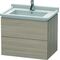 Duravit Waschtischunterbau L-CUBE 469x670x558mm pine silver