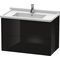 Duravit Waschtischunterbau L-CUBE 469x820x558mm schwarz hochglanz