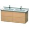 Duravit Waschtischunterbau L-CUBE 469x1220x558mm eiche gebürstet