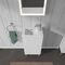 Duravit Waschtischunterbau L-CUBE 294x420x704mm Ans links weiß hochglanz
