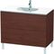 Duravit Waschtischunterbau L-CUBE 534x1020x704mm amerikanisch nussbaum