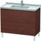 Duravit Waschtischunterbau L-CUBE 469x1020x712mm amerikanisch nussbaum