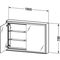 Duravit Einbau-Spiegelschrank L-CUBE 154x1000x700mm