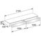 Keuco Sideboard EDITION 400 Hö j 180mm 2100x199x535mm we/cash sat