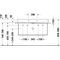 Duravit Waschtisch DURASQUARE o ÜL m HLB geschli 1000x470mm 1 HL weiß