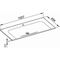 Keuco Keramik-Waschtisch X-LINE 1007x17x494mm m 1L-Boh we