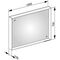 Keuco Lichtspiegel X-LINE 1000x700x105mm cashmere A++