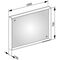 Keuco Lichtspiegel X-LINE Spiegelheizung 1000x700x105mm trüff. A++